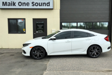 2019 Honda Civic with dark privacy window tint